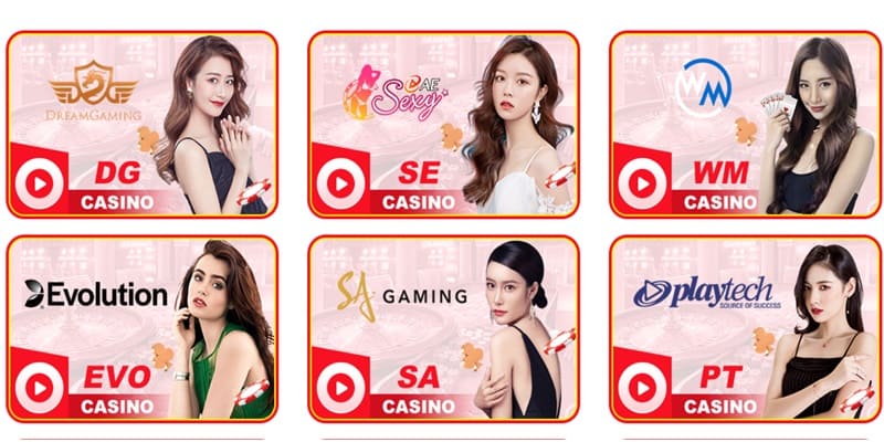 Liên kết nhiều nhà cung cấp game lừng danh