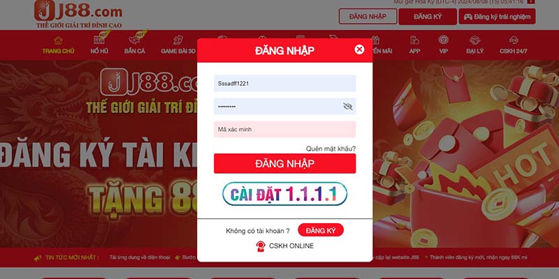 Cách đăng nhập J88 đơn giản